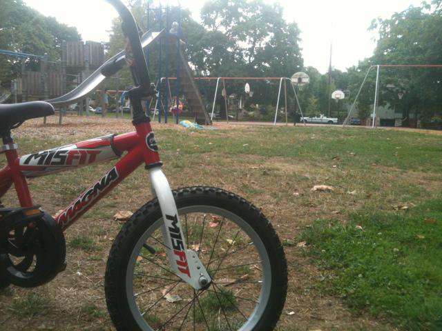 At the park. Trying to…